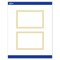 Avery Printable Rectangle Postcards, Gold Multi-Lined Border, 4" x 6", Matte White Rectangle Postcards, Laser/Inkjet, 20ct, Great for Postcards